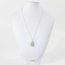 Load image into Gallery viewer, NZ-made green aventurine crystal pendant sterling silver chain | ASH&amp;STONE Crystal Jewellery Shop Auckland NZ
