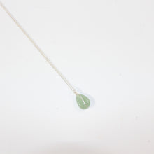 Load image into Gallery viewer, NZ-made green aventurine crystal pendant sterling silver chain | ASH&amp;STONE Crystal Jewellery Shop Auckland NZ
