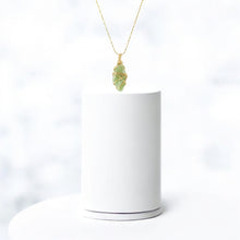 Load image into Gallery viewer, Bespoke NZ-made green kyanite crystal pendant necklace | ASH&amp;STONE Crystal Jewellery Shop Auckland NZ
