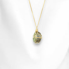 Load image into Gallery viewer, Bespoke NZ-made green kyanite crystal pendant necklace | ASH&amp;STONE Crystal Jewellery Shop Auckland NZ
