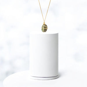 Bespoke NZ-made green kyanite crystal pendant necklace | ASH&STONE Crystal Jewellery Shop Auckland NZ