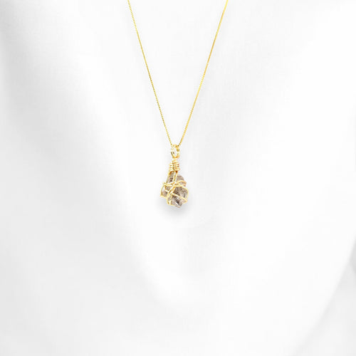 Genuine  AA-Grade  Herkimer diamond pendant necklace | ASH&STONE Crystal Jewellery Shop Auckland NZ