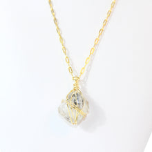 Load image into Gallery viewer, Genuine Herkimer diamond pendant necklace | ASH&amp;STONE Crystal Jewellery Shop Auckland NZ
