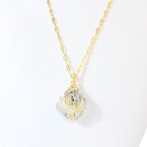 Genuine Herkimer diamond pendant necklace | ASH&STONE Crystal Jewellery Shop Auckland NZ