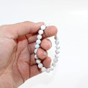 NZ-made howlite crystal bracelet | ASH&STONE Crystal Jewellery Shop Auckland NZ