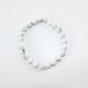 NZ-made howlite crystal bracelet | ASH&STONE Crystal Jewellery Shop Auckland NZ