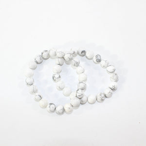 NZ-made howlite crystal bracelet