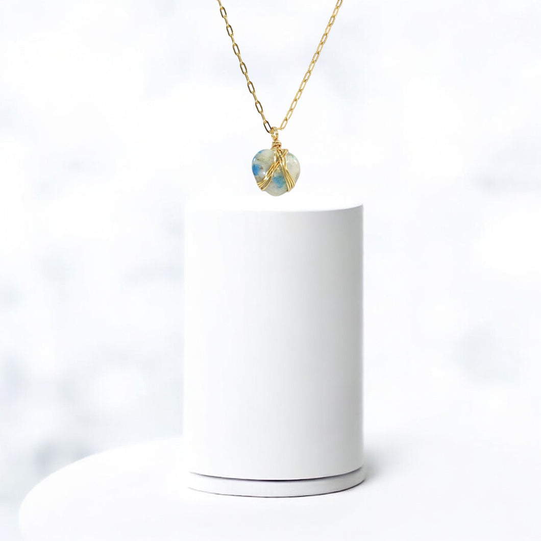 NZ-made K2 crystal heart pendant necklace | ASH&STONE Crystal Jewellery Shop Auckland NZ