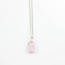 Load image into Gallery viewer, NZ-made natural pink kunzite crystal pendant necklace | ASH&amp;STONE Crystal Jewellery Shop Auckland NZ
