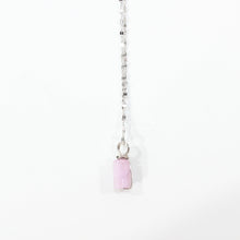 Load image into Gallery viewer, NZ-made natural pink kunzite crystal pendant necklace | ASH&amp;STONE Crystal Jewellery Shop Auckland NZ
