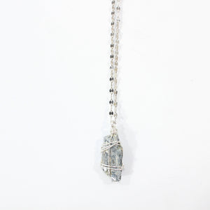 Bespoke NZ-made kyanite crystal pendant necklace  | ASH&STONE Crystal Jewellery Shop Auckland NZ