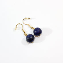 Load image into Gallery viewer, NZ-made lapis lazuli crystal earrings | ASH&amp;STONE Crystal Jewellery Shop Auckland NZ
