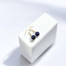 Load image into Gallery viewer, NZ-made lapis lazuli crystal earrings | ASH&amp;STONE Crystal Jewellery Shop Auckland NZ
