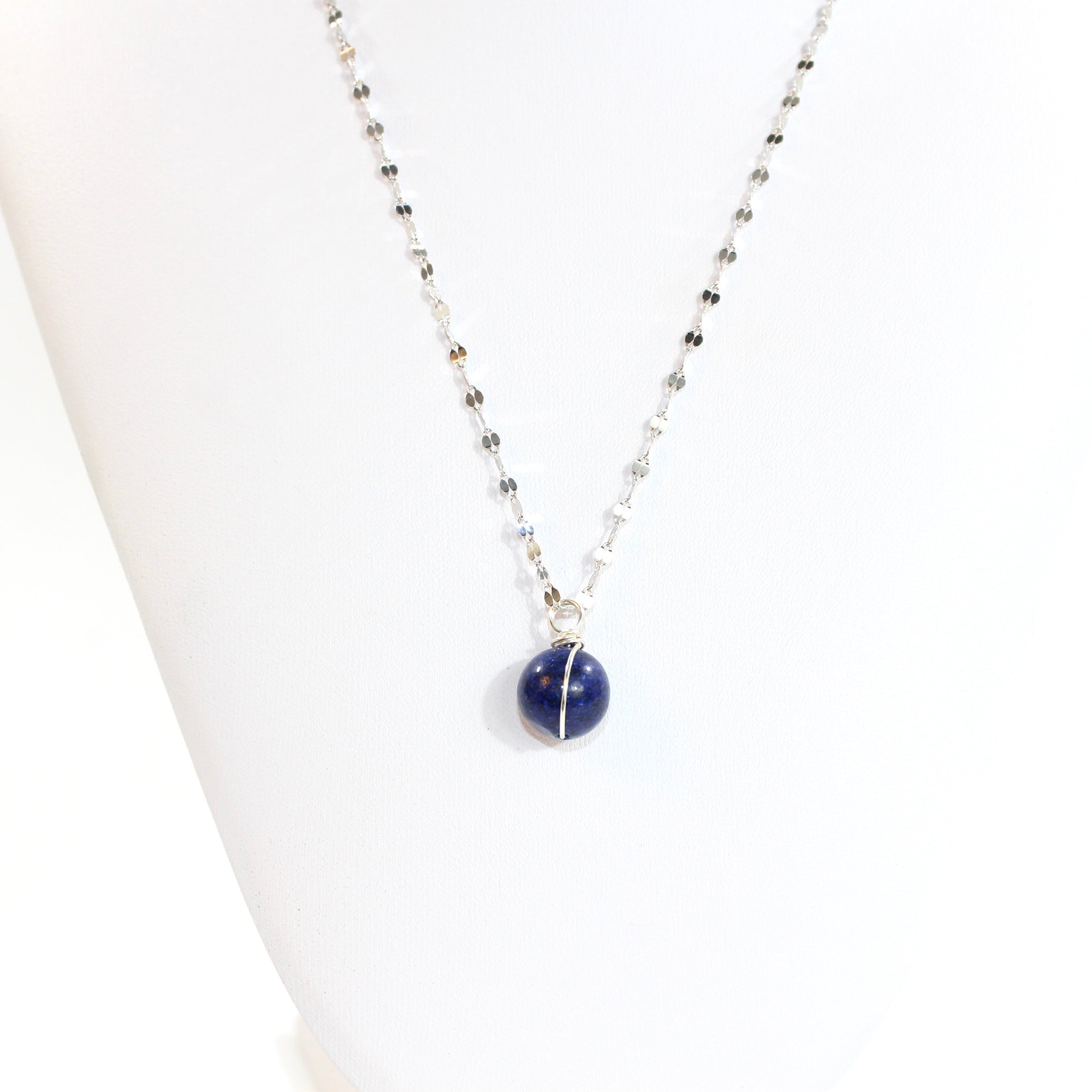 NZ-made lapis lazuli crystal pendant necklace | ASH&STONE Crystal Jewellery Shop Auckland NZ