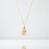 Bespoke NZ-made Libyan desert glass crystal pendant necklace | ASH&STONE Crystal Jewellery Shop Auckland NZ