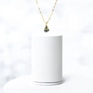 Bespoke NZ-made London blue topaz crystal pendant necklace | ASH&STONE Crystal Jewellery Shop Auckland NZ