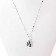 Load image into Gallery viewer, Bespoke NZ-made blue London topaz crystal pendant necklace | ASH&amp;STONE Crystal Shop Auckland NZ
