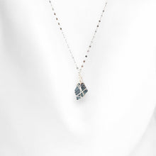 Load image into Gallery viewer, Bespoke NZ-made blue London topaz crystal pendant necklace | ASH&amp;STONE Crystal Shop Auckland NZ
