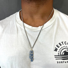 Load image into Gallery viewer, Men&#39;s kyanite crystal pendant necklace | ASH&amp;STONE Crystal Jewellery Shop Auckland NZ
