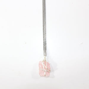 Men's rose quartz crystal pendant necklace | ASH&STONE Crystal Jewellery Shop Auckland NZ