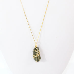 NZ-made genuine moldavite pendant necklace (extremely rare) | ASH&STONE Crystal Jewellery Shop Auckland NZ