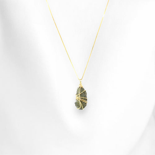 NZ-made genuine moldavite pendant necklace (extremely rare) | ASH&STONE Crystal Jewellery Shop Auckland NZ