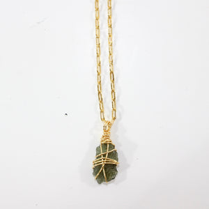 NZ-made genuine moldavite pendant necklace (extremely rare) | ASH&STONE Crystal Jewellery Shop Auckland NZ