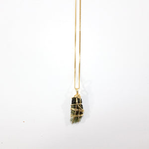 NZ-made genuine moldavite pendant necklace (extremely rare) | ASH&STONE Crystal Jewellery Shop Auckland NZ