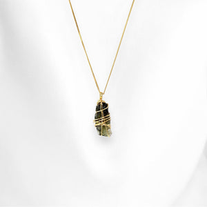 NZ-made genuine moldavite pendant necklace (extremely rare) | ASH&STONE Crystal Jewellery Shop Auckland NZ