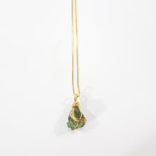 Load image into Gallery viewer, NZ-made genuine moldavite pendant necklace (extremely rare) | ASH&amp;STONE Crystal Jewellery Shop Auckland NZ
