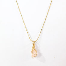 Load image into Gallery viewer, Morganite crystal pendant necklace | ASH&amp;STONE Crystal Jewellery Shop Auckland NZ
