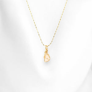 Morganite crystal pendant necklace | ASH&STONE Crystal Jewellery Shop Auckland NZ