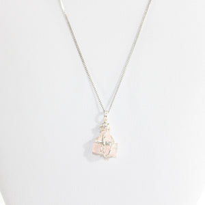 Morganite crystal pendant necklace | ASH&STONE Crystal Jewellery Shop Auckland NZ