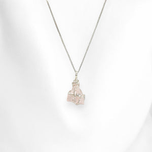 Morganite crystal pendant necklace | ASH&STONE Crystal Jewellery Shop Auckland NZ