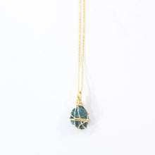 Load image into Gallery viewer, Natural neon apatite crystal pendant necklace | ASH&amp;STONE Crystal Jewellery Shop Auckland NZ
