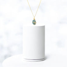 Load image into Gallery viewer, Natural neon apatite crystal pendant necklace | ASH&amp;STONE Crystal Jewellery Shop Auckland NZ
