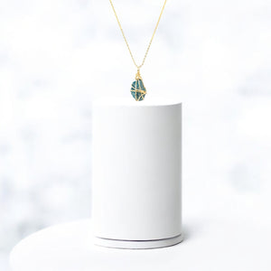 Natural neon apatite crystal pendant necklace | ASH&STONE Crystal Jewellery Shop Auckland NZ