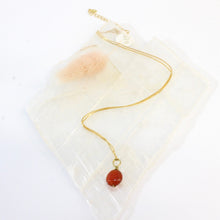Load image into Gallery viewer, Bespoke carnelian crystal necklace with 16&quot; chain | ASH&amp;STONE Crystal Jewellery Shop Auckland NZ
