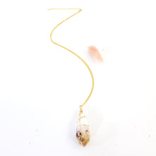 Load image into Gallery viewer, Bespoke heat-treated citrine crystal pendant with 18&quot; chain | ASH&amp;STONE Crystal Jewellery Shop Auckland NZ
