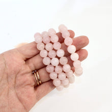 Load image into Gallery viewer, NZ-made rose quartz crystal bracelet
