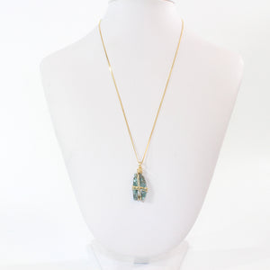 Bespoke NZ-made kyanite crystal pendant necklace | ASH&STONE Crystal Jewellery Shop Auckland NZ