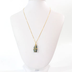 Bespoke NZ-made kyanite crystal pendant necklace | ASH&STONE Crystal Jewellery Shop Auckland NZ