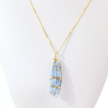 Load image into Gallery viewer, Bespoke NZ-made kyanite crystal pendant necklace | ASH&amp;STONE Crystal Jewellery Shop Auckland NZ
