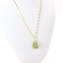 Load image into Gallery viewer, NZ-made peridot crystal pendant necklace | ASH&amp;STONE Crystal Jewellery Shop Auckland NZ
