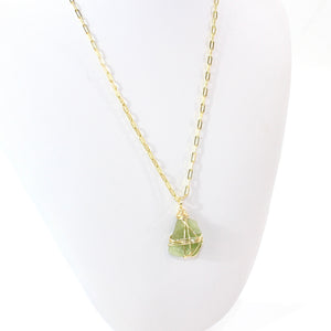 NZ-made peridot crystal pendant necklace | ASH&STONE Crystal Jewellery Shop Auckland NZ