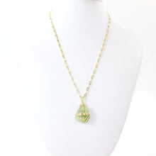 Load image into Gallery viewer, NZ-made peridot crystal pendant necklace | ASH&amp;STONE Crystal Jewellery Shop Auckland NZ
