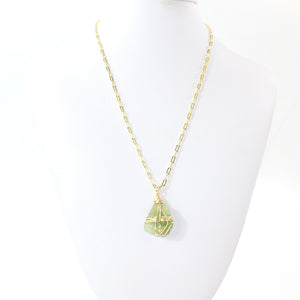 NZ-made peridot crystal pendant necklace | ASH&STONE Crystal Jewellery Shop Auckland NZ