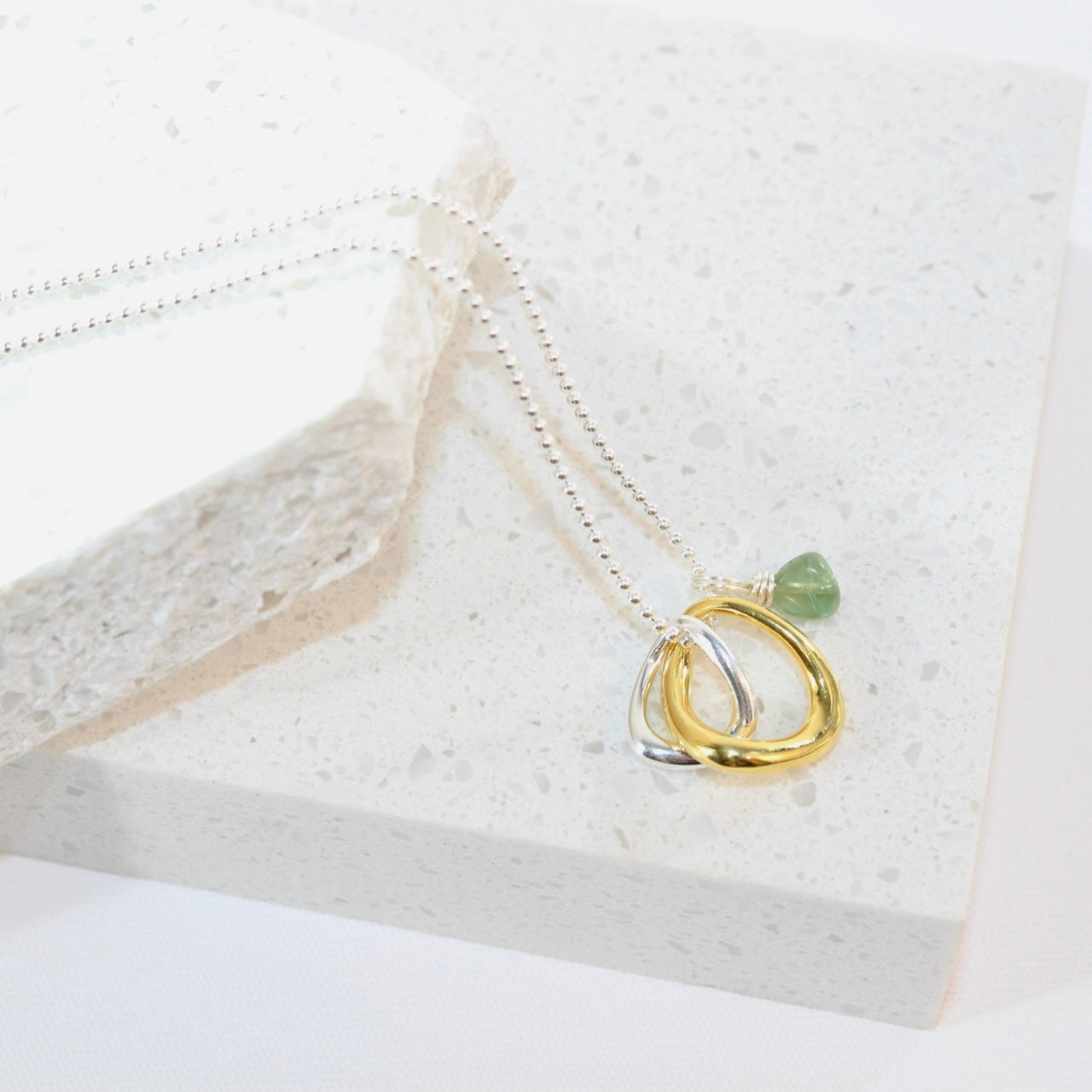 Peridot crystal pendant charm necklace | ASH&STONE Crystal Jewellery Shop Auckland NZ