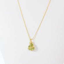 Load image into Gallery viewer, NZ-made peridot crystal pendant necklace | ASH&amp;STONE Crystal Jewellery Shop Auckland NZ
