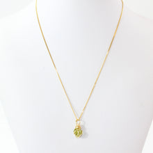 Load image into Gallery viewer, NZ-made peridot crystal pendant necklace
